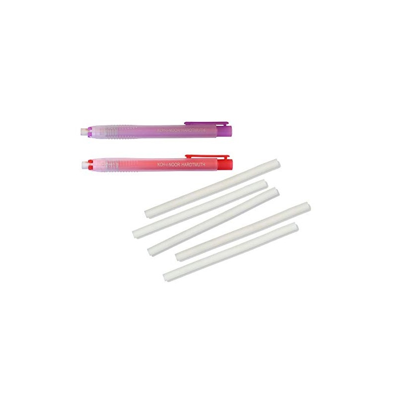 KOH-I-NOOR Set of 2 Eraser Pens in Pen Shape (Red