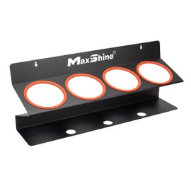 Maxshine Universal Spray Bottle Holder (16oz/34oz) - Holds 7 IK Trigger Sprayers with 3 Small Holes, Sturdy & Lightweight Wall-Mounted Organizer for Detailing Accessories