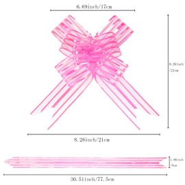 Pull Bow for Gifts Wrapping Ribbon for Christmas Wedding Baskets,Birthday Car Holiday,Wrap Box or Floral Decoration A12-30pcs-Light Purple