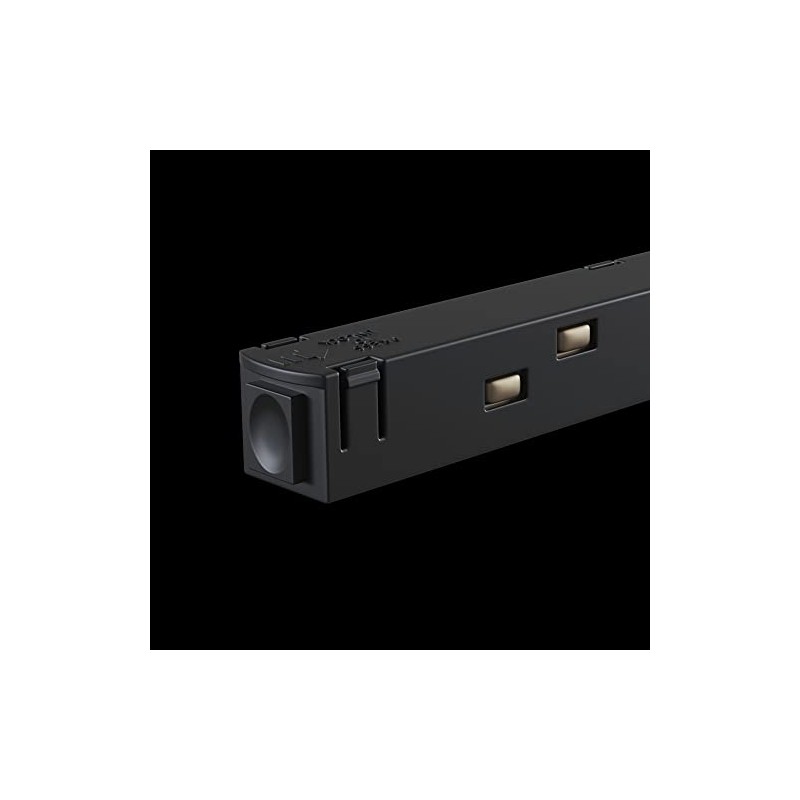 Maytoni Track Lighting Straight Connector for Magnetic Rail Systems, Black,