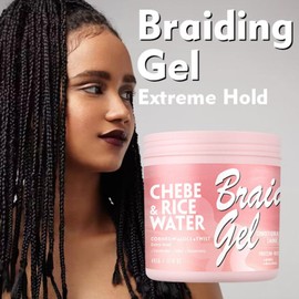 Joyeee Curl Styling Gel, Braid Twist Gel Edge Control Gel for Curly and Frizzy Hair, Strong Hold & No Residue, Tames Frizz & Edges, Ideal for Braiding, Twisting, Smooth Edges, 485 g