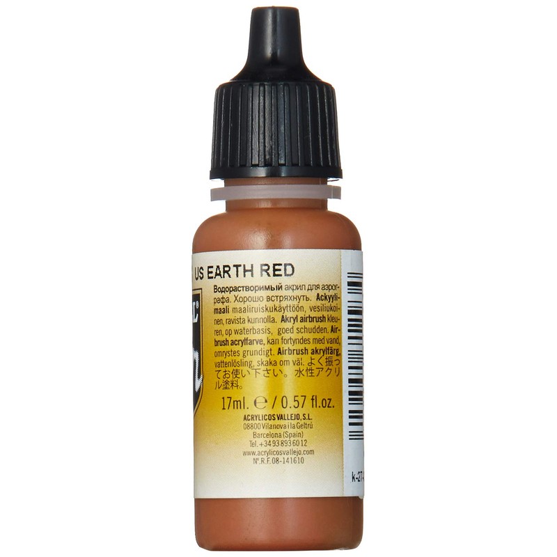 AV Vallejo Model Air 17ml -Us Earth Red