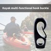 YHAILI 10 x Black Bungee Hooks Boat Bungee Cord Rowing