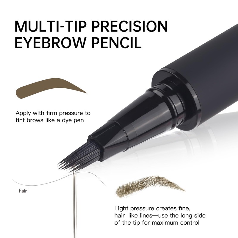 Liquid Microblading Eyebrow Pencils for Women – Waterproof, Quick-Drying Brow-Fection