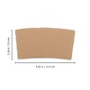BESTOYARD 100pcs Hot Cup Sleeves Kraft Paper Coffee Sleeves Hot