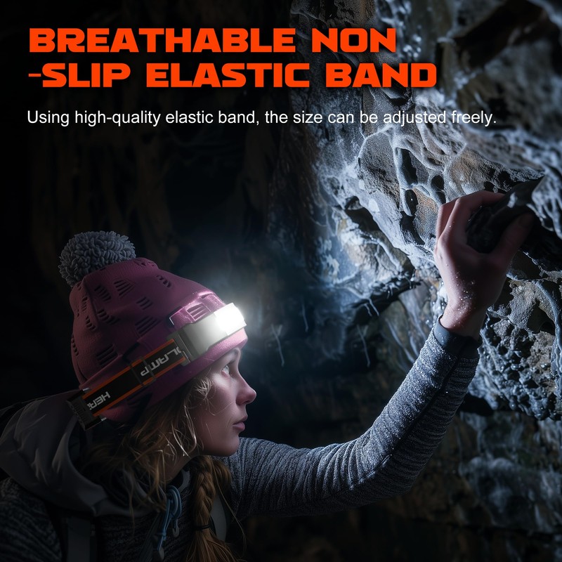 Rechargeable Headlamp, 230°Wide-Angle 1000 Lumens Headlamp Flashlight with Red Taillight