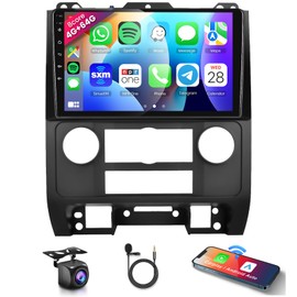 8 CORE 4G+64G Car Radio Stereo for Ford Escape Mazda Tribute 2007-2012 with Wireless CarPlay/Android Auto, 9 Inch 1280 * 720P IPS Touch Screen Android 13 GPS WiFi Bluetooth DSP SWC Camera