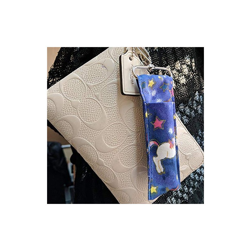 Birdz 1 UNICORN Patterned Material Lip Balm Holsters LIPSTICK HOLDER