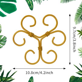 Monstera Plant Support, Set of 6 Iron Plant Stem Supports Holder Stabilizer for Indoor & Outdoor Growing Climbing Plant Care (Love-shapeds)