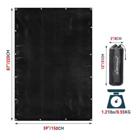 Clostnature Tent Footprint for Camping - Waterproof Camping Tarp, Heavy Duty Ground Sheet, Lightweight Tent Tarp with Carry Bag, Multipurpose Outdoor Floor Mat for Hiking, Backpacking, Hammock, Picnic