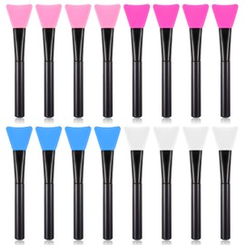 16 Pcs Silicone Brushes Epoxy Resin Applicator Sticks Face Mask Applicators Soft Facial Mud Mask Applicator Brush Reusable for DIY Painting Mixing & Spreading on Tumblers and Mugs