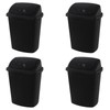 Minekkyes 10 Gallon Swing Top Garbage Can, Plastic Trash Can