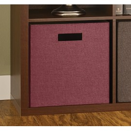 ClosetMaid Decorative Fabric Storage Bin, Cabernet