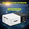 Mini Stylish Home Theater Portable LED Projector Multimedia Player Black