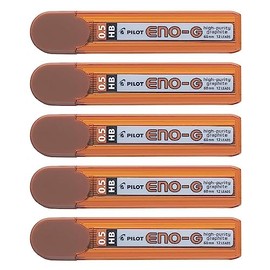 PILOT Set of 5 Cases with 12 Refills ENO HB 0.5 mm