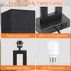 Seealle 22" Tall Living Room Lamps for Night Stands -