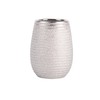 MSV Decorative Tumbler for Bathroom, Silver, 10 x 8.5 x