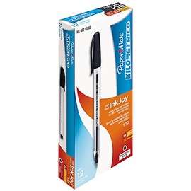 PAPER MATE Bolígrafos Kilométrico InkJoy 100ST Caja X 12 negro