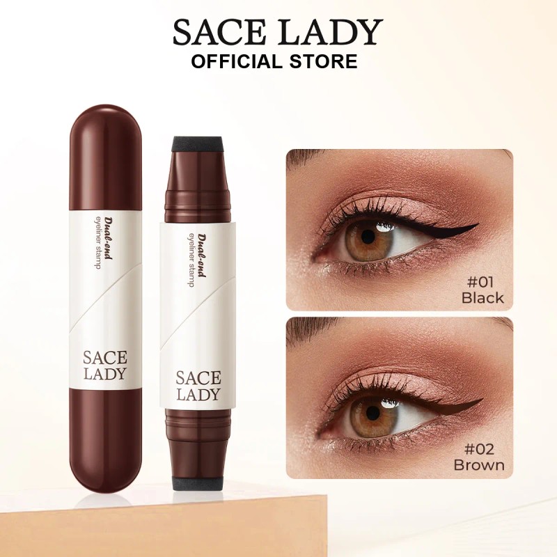 Sace Lady Doble Sello Delineador De Ojos Waterproof 2.8g