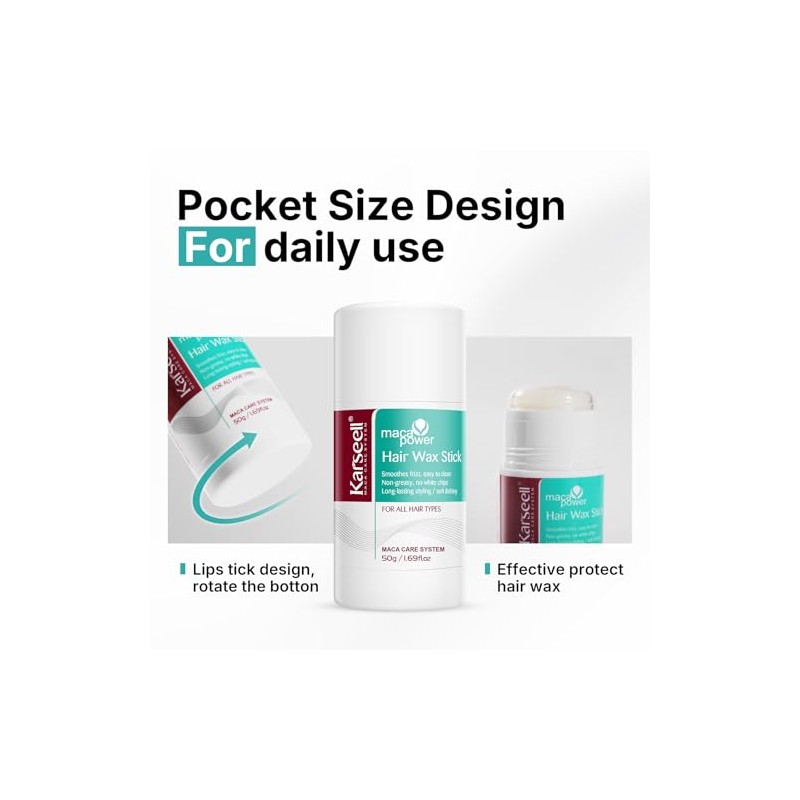Karseell Hair Wax Stick for Flyaway Control & Styling -
