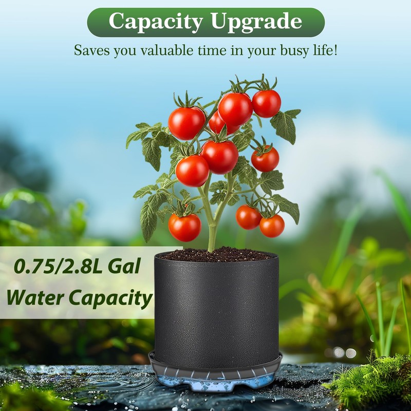 P Polerden 4-Pack Self Watering Fabric Pot Base, Auto Pots