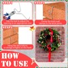 Otoolling 24 Pack Brick Hook Stainless Steel Wall Clips Installed