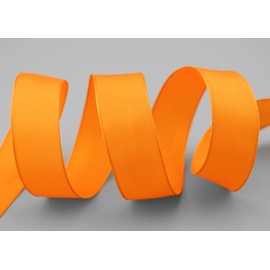 finemark Leo Wired Edge Ribbon 25 m x 25 mm Dull Yellow Light Orange (620) Decorative Ribbon with Wired Edges Gift Ribbon Fabric Ribbon Bow Ribbon Visco Wire Made from Renewable Raw Materials