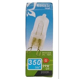 Kosnic 20 X G9 29W=40W HAL29CPL/G9 ECO Halogen Warm White Lamps Bulbs Upgrade and Fully Interchangeable 28W G9 KHS28CPL/G9-CLE Warm White DIMMABLE Long Life