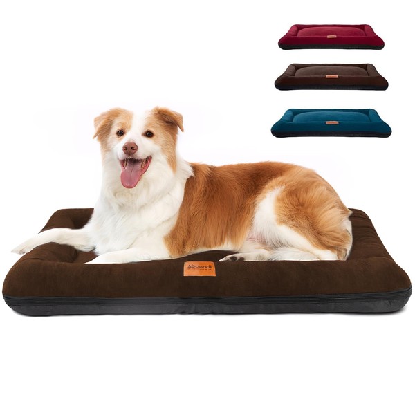 Abuandi Dog Crate Bed Mat, Indestructible Dog Bed, Washable Chew