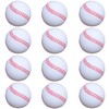 HiBallBall 12 Pack Baseballs, Standard Size Soft Training Baseballs, Practice