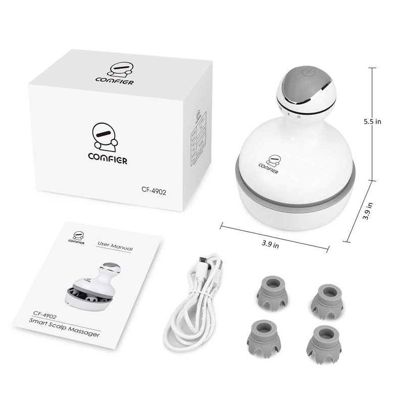 COMFIER Electric Cordless Hair Scalp Massager with Kneading 84 Massage