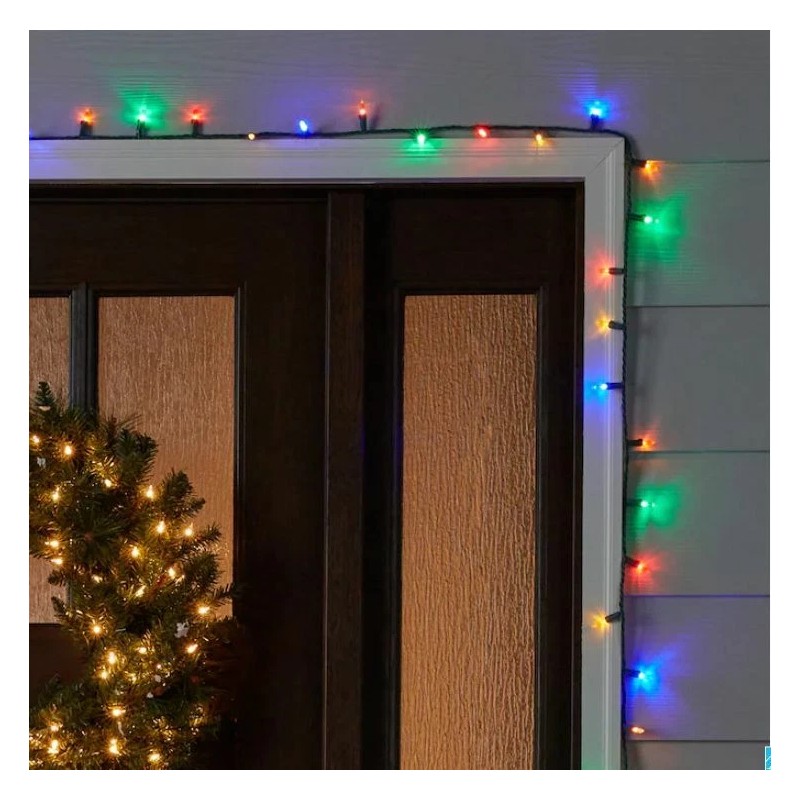 GE StayBright 300-Count 74.5-ft Multicolor LED Miniature Christmas String Lights