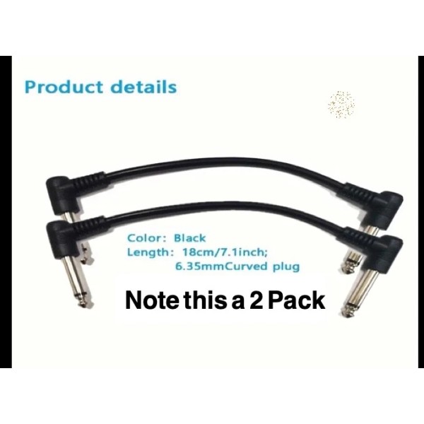 Unbranded 2 Pack Guitar Pedal Cable Effect Cable Low Noise