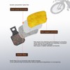 MEXITAL 2 Pairs of Bicycle Disc Brake Pads for Magura