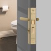 XFORT® Polished Brass Bathroom Lock 65mm for Internal Wooden Doors,
