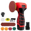 Cordless Sander, 3" Palm Sander with 16.8V 3.0Ah Li-ion Battery,
