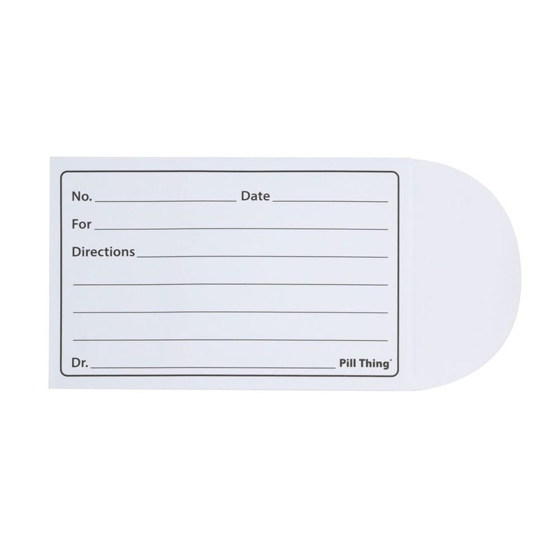 Printed Pill Envelope with Peel and Seal Pressure Closure -