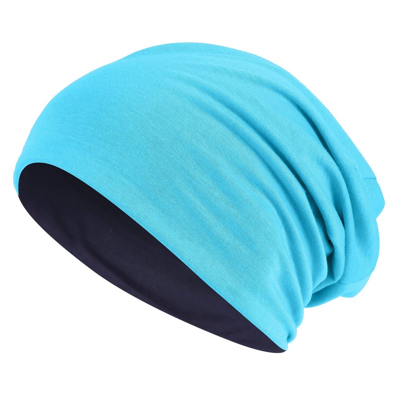 Hatstar Long Slouchy Beanie, 2-in-1 Reversible Jersey Hat in 45