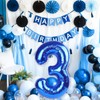 Navy Blue 40 Inch Numbers Balloons 3, Large Self Inflating