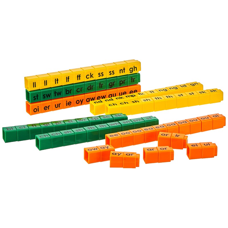 Didax Educational Resources Unifix Letter Blends Cubes Set Medium