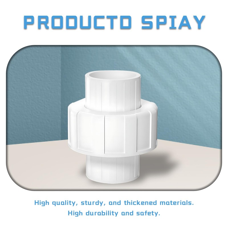 JUUJCH 1/2 inch PVC Female Thread Union,Connectors Female Thread Coupling
