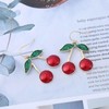 Xduargs Boho Cherry Dangle Earrings Vintage Fruit Cherry Earrings Red