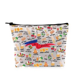 PYOUL Funny Chile Lovers Gift Chile Makeup Bag Chile Traveller Cosmetic Bag Chilean Culture Lovers Gift (Chile Bag)