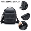 SCHLATUM Small Leather Messenger Bag for Men, Man Bag Crossbody,
