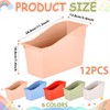 12 Pack Book and Binder Holders Boho Book Bins for