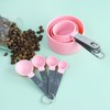 8 Pcs Measuring Cups and Spoons Set, Includes 4 Stainless