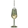 Festive Prosecco Glass Decoration - Gold, 11cm