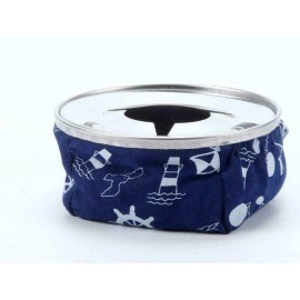 Amarine Made Classic Bean Bag Ashtray 4 1/8" Dia. Stainless Windproof Boat Auto RV ‎Red/Blue - Blue