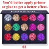 Mysense 30 Colors Glitter Eyeshadow Palette,Party Diamond Pressed Pighmented Mineral