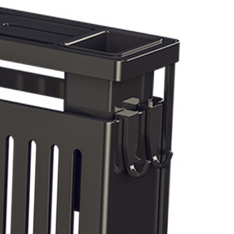 Kitchen Knives Chopstick Rack with Draining Tray Wall Mounted Multifunctional
